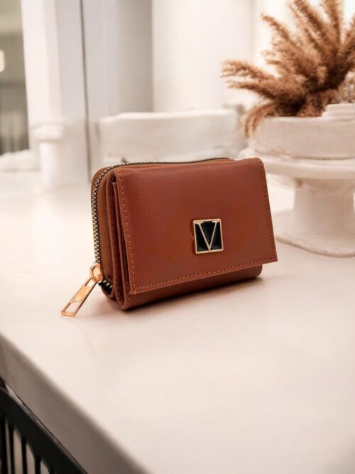 Taba Fermuarlı Mıknatıslı Mini Kadın Cüzdan