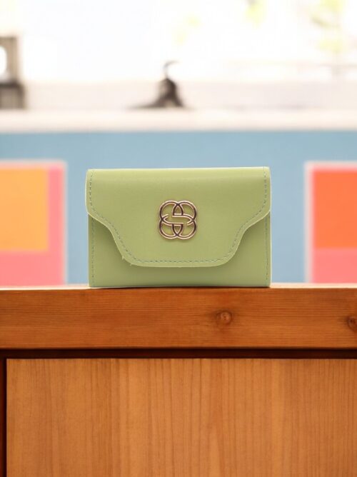 Mint Yeşili Kadın Akordiyonlu Kartlık Cüzdan