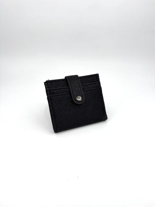 Siyah Şık Simli Kartlık Cüzdan