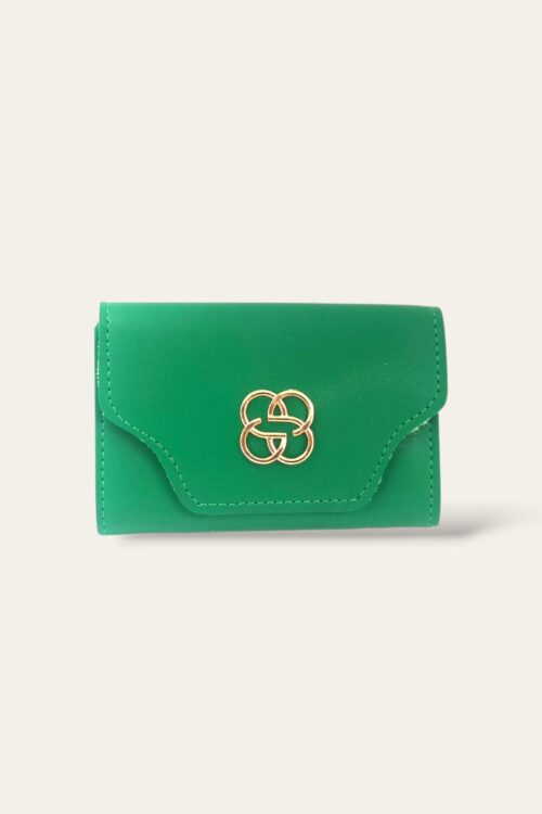 Yeşil Kadın Akordiyonlu Kartlık Cüzdan