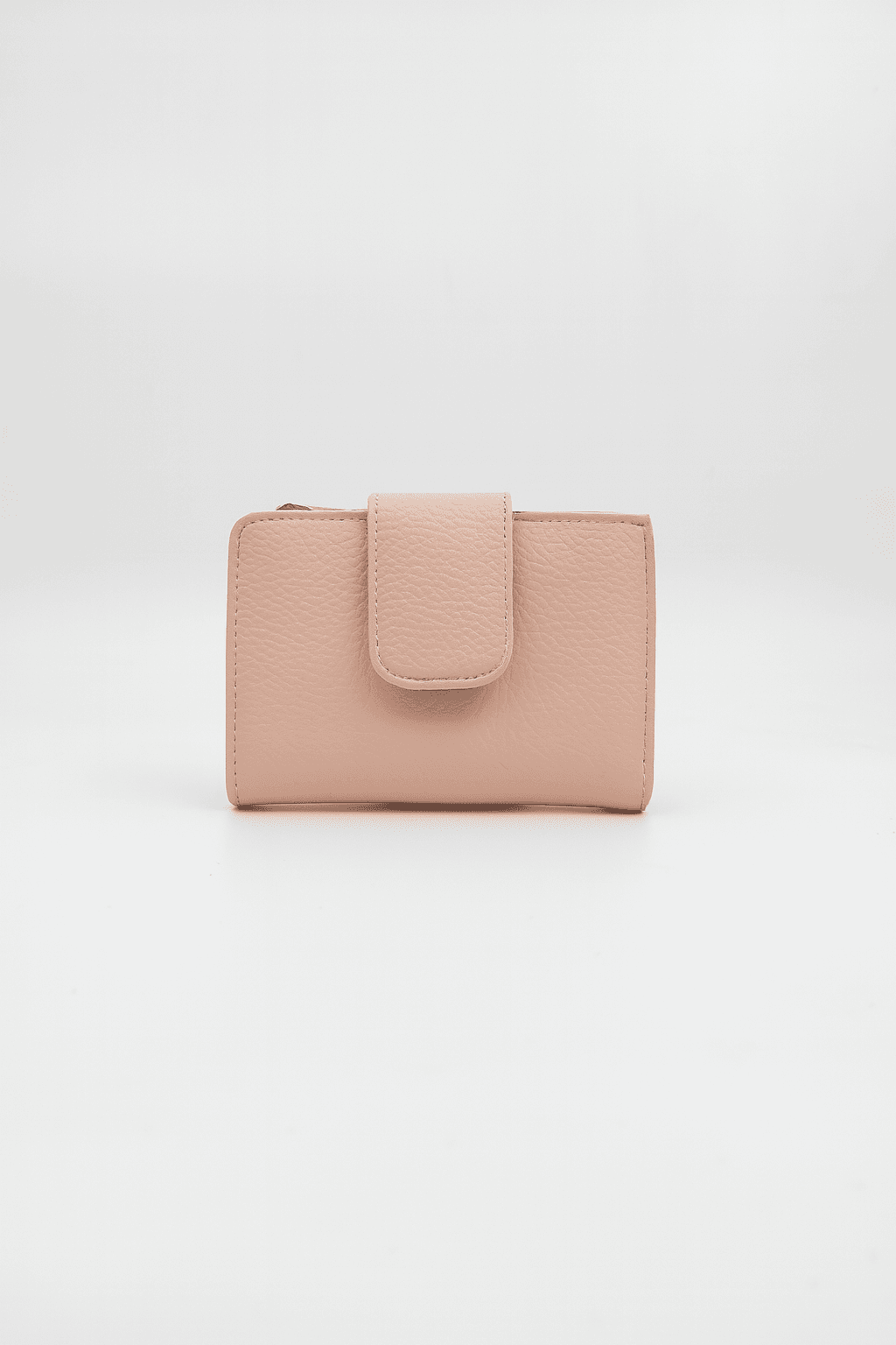 Kadın Fermuarlı Kartlıklı Cüzdan - Deri Görünümlü, Bozuk Para Gözlü