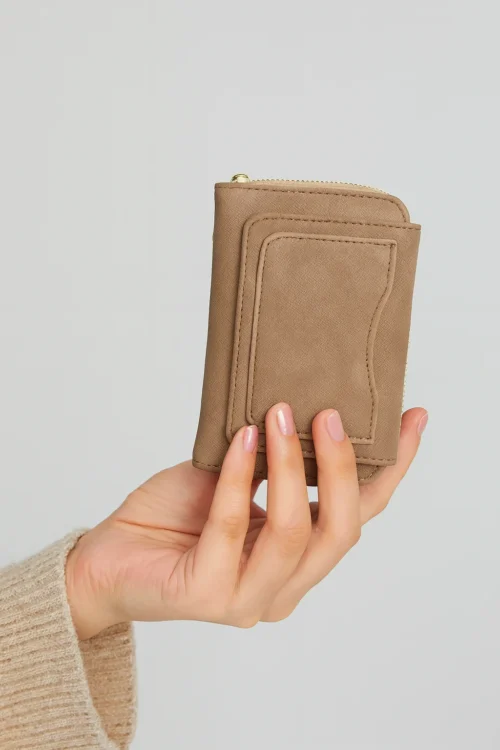 Vizon Fermuarlı, Çok Bölmeli, Kartlıklı, Şık ve Kullanışlı Kadın Cüzdan