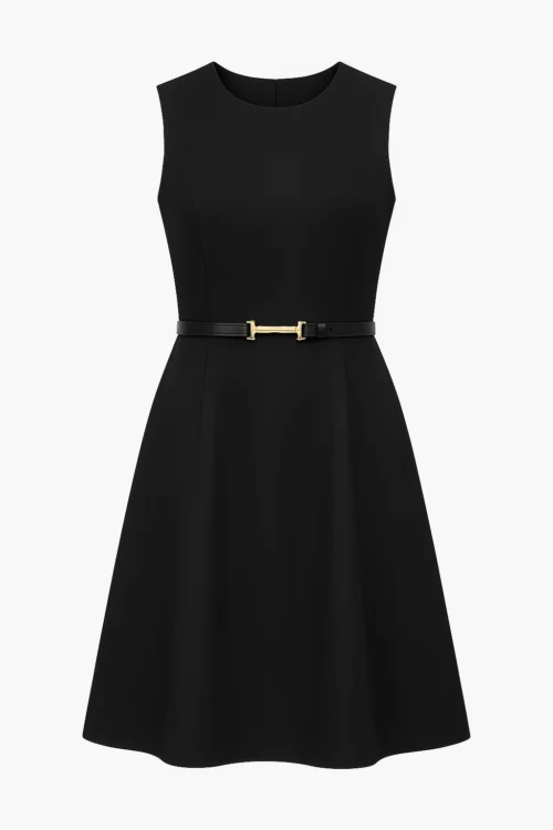 Kadın Siyah İnce Suni Deri Kemer – Elbise ve Günlük Kombin İçin Şık Model